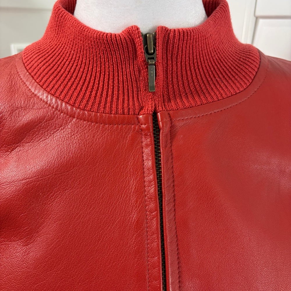 Pendleton Leather Wool Zip Front Jacket - Picture 3 of 9
